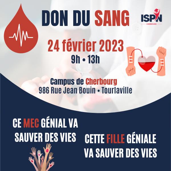 Don du Sang Cherbourg 24 Février 2023