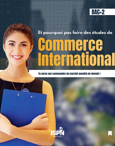 Et pourquoi pas faire des études de ... Commerce International ? 🚀 