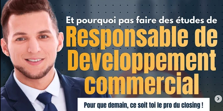 Et pourquoi pas faire des études de ... Responsable de développement commercial ? 🚀 Et pourquoi pas faire des études de ... Responsable de développement commercial ? 🚀